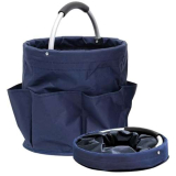 1 Cestino Attrezzi Borsa con Multi-Tasche Laterali, Pieghevole Cestino per Interni ed Esterni, Cestino Porta Attrezzi con Manico, Cestino da Picnic è Utilizzato per il Campeggio All’aperto