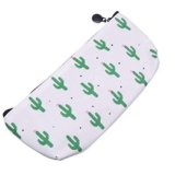 1 astuccio in tela con cactus, piccolo, fresco e semplice, simpatico, per penne e ragazze, cancelleria, per studenti, ufficio, scuola, 1 pezzo di molti cactus
