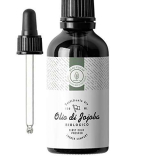 100ml Olio di Jojoba Bio, Spremuto a Freddo, Puro – 100% naturale per la cura di pelle, capelli, viso, barba – Flacone di vetro – Imbottigliato in Francia