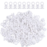 150PCS Ganci per tende per alianti,Ganci Plastiche per Tende Ganci Per camper, armadi, tende,Ganci Tende Scorrevoli Ganci Plastiche per Tende Ruota del Binario,Rullo per binari per tende