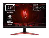 Acer Nitro KG241YS3biipf Monitor Gaming PC 24″, Display VA FHD, 180 Hz, 1 ms (VRB), FreeSync Premium, HDMI (2.0), DP (1.2), Lum 250 cd/m2, ZeroFrame, Cavo HDMI Incluso, Nero