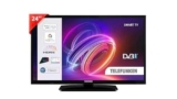 TELEFUNKEN Smart TV 24″ HD Ready TE24553B42V2DZ, TV LED 24 Pollici con Alexa Integrata, Compatibile con Alexa e Google Assistant, Digitale DVB-T2, Dolby Vision HDR10, Dolby Audio