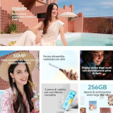 HONOR 200 Lite Smartphone 5G Dual SIM NFC, 8GB RAM 256GB Memoria, 6.7 pollici AMOLED Eye-Care Display telefono Android 14, 108MP+50MP, Capsula Magica, 4500 mAh, Cyan Lake [Versione italiana]