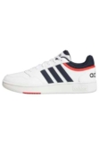 adidas Hoops 3.0 Low Classic Vintage Shoes, Sneakers Uomo, Bianco (Ftwr White/Legend Ink/Vivid Red), 42 EU