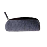 Astuccio portapenne unisex, grande capacità, in tessuto non tessuto, con cerniera, colore: grigio scuro, Polonia