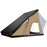 NOALED Tenda da Tetto a Guscio Rigido Tenda da Tetto per Camion SUV Tenda da Campeggio sul Tetto con Scala e Luce di Emergenza Solare, Tenda da Tetto per 3-4 Persone per SUV terrestre, Camion,