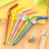 1 pz Nuovo Kawaii Mitragliatrice Penna Fuori Astuccio Matita Grande Capacità Scuola Scrivere Forniture Sacchetto Matita Astuccio Matita Cancelleria, 110 casuali 1 pz