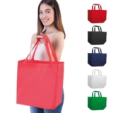 Hole Gadget ® | Stock 20 Shopper Personalizzate Pubblicitarie, Borse Gadget Aziendali Personalizzate in TNT con Logo, Buste Shopping Bag per Omaggi a Clienti PG151