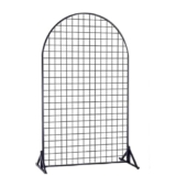 Griglia da Pavimento, Pannello Gridwall Display Stand con Base a T, divisori per Ripiani mobili indipendenti, Torre per Esposizione al Dettaglio (140×100 cm)