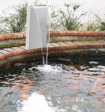 ATAAY Cascate Artificiali dell’Acciaio Inossidabile della Fontana Decorativa della Piscina dell’interno, Cascata della Fontana del Giardino all’aperto delle Attrezzature della Stazione t