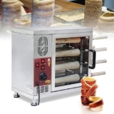Forno per Torta con Camino Commerciale, Tostapane Elettrico da 3000 W con 16 Utensili per Rotoli, Macchina per La Griglia del Pane per Il Ristorante, Snack Bar, Cucina Domestica