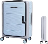 YIHANSS Valigie pieghevoli bagagli da viaggio business valigie regolabili per valigia aperta per bagliori per la luce della ruota universale (colore: E, dimensione: 20 pollici)