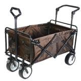Carrello da campeggio Carrello da esterno pieghevole Utility Wagon pieghevole Pull Wagon Carrello da campeggio su ruote Heavy Duty Carrello a mano Trasporto all’aperto