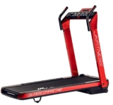 JK FITNESS Tapis Roulant Elettrico Pieghevole SUPERCOMPACT48 | Motore 2.0 hp DC | Velocità 1-16 km/h | Inclinazione 12 Livelli | Touchpad Alta Definizione | Salvaspazio e Preassemblato (ROSSO)