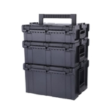 Cassette degli attrezzi Organizzatori di cassette degli attrezzi portatili, Cassetta degli attrezzi impilabile in plastica, Organizer multifunzione per valigetta degli attrezzi per il campeggio d