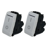 2 Pezzi Prese Interruttore Bipolare – 16A, 250V – Compatibili con Bticino Living Light e Living International – Design Funzionale per la Casa e l’Ufficio (2 Pezzi Interruttore Bipolare, Bianco)