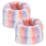 2Pcs Face Wash Wristband, Spa Wristband Facial Washing Wristbands Elastic Wristbands for Washing Face Absorbent Wristbands for Girls Women Prevent Liquid from Spilling Down Arms(3 color stripes)