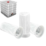 3 PCS Filtro Acqua Piovana Coperchio Filtro, Filtro con Coperchio in Nylon, Accessori per Coperchi Lavabili, Filtrazione Efficace Delle Impurità per L’agricoltura e il Giardinaggio
