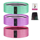 3 Pezzi Elastici Fitness, Bande di Resistenza Fitness con Diversi Livelli di Resistenza,Yoga, Squats