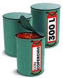 3 Sacchi Giardinaggio Con Coperchio A Zip Da 300 Litri – Con 4 Maniglie Antistrappo – Pieghevole – Polipropilene Robusto