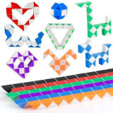 30 Pezzi Serpente Magico, Banaone 24 Blocchi Serpente Cubi, Mini Cubo di Serpente Giocattolo Magico Gadget Compleanno, Twist Cubo Puzzle for Ragazzi e Ragazze Kids Party Bag Fillers, Colore Casuale
