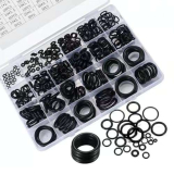 360 Pezzi Kit Assortimento O-ring in Gomma, Anelli in Gomma per Guarnizioni in 24 Dimensioni, Nero Guarnizioni di Tenuta Durevoli per Idraulici, Meccanici e Appassionati di Fai Da Te