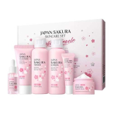 5 pezzi Set Regalo Per La Cura Della Pelle Sakura Kit Skincare Viso Completo Tutti I Tipi Di Pelle Per Ragazze Adolescenti Donna
