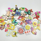 50 pezzi Mix Colore Lotti Stili Animali del fumetto Bottoni in legno Fai da te Scrapbooking Artigianato per cucire
