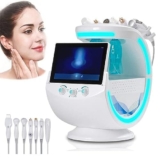7 in 1 Macchina per la Bellezza del Viso all’ossigeno all’idrogeno, Hydra Facial Macchina per La Pulizia per la Pulizia del Viso Macchina di Bellezza a ultrasuoni RF