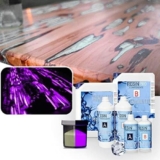 96Kg Resina Epossidica e Pigmento A Base Bianca Colore Viola Per Legno, Tavolo Fiume, Fai Da Te, Creazioni Artistiche (96 Kg)