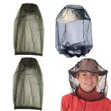 AAED 4 Pezzi Cappello con Retina antizanzare,Apicoltura Anti Zanzara Ape Insetto Maschera per Mosche Cappello con Rete per la Testa Visiera Visiera Attrezzatura per la Pesca all’aperto (Nero + Verde)