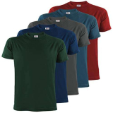 ALPIDEX T-Shirt Magliette da Uomo Confezione da 5 con Girocollo – Taglie S M L XL XXL 3XL 4XL 5XL, Taglia:L, Colore:Earth