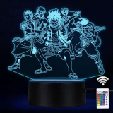 AMZFRRSM One Piece Luffy Lampada 3d Illusione Luce Notturna Touch Bambini Home Decor Usb Lampada Da Tavolo Led Anime Gadget Natale, Compleanno Dei Fan, Regalo