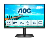 AOC 24B2XDA – Monitor FHD da 24 pollici, IPS (1920 x 1080, 75 Hz, VGA, DVI, HDMI), Nero