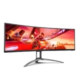 AOC AGON AG493UCX – Monitor per il gaming DQHD curvo da 49 pollici (124,4 cm), 120 Hz, 1 ms, HDR400, FeeSync Premium Pro (5120 x 1440, HDMI, DisplayPort, USB-C, USB hub), colore: nero