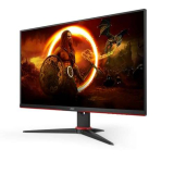AOC Gaming 24G2SPAE – Monitor FHD da 24 pollici, 165 Hz, 1 ms MPRT, FreeSync, G-Sync Compatible, altoparlante (1920 x 1080, VGA, HDMI, DisplayPort) Nero/Rosso