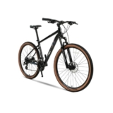 APWRDZYS 27,5 Pollici Bicicletta da Montagna per Uomini Donne, 24 velocità Telaio in Lega di Alluminio, Sport Ciclismo MTB Bicicletta per Adulti(Schwarz,15.5”)