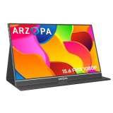 ARZOPA Monitor Portatile, Schermo Portatile 15,6 Pollici, 1920×1080 FHD, Supporto HDMI/Tipo-C/USB-C, Schermo da Gioco Eye-Care, Doppi Altoparlanti Incorporati per Laptop/PC/Mac/PS3/4/5/Xbox