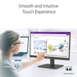 ASUS BE24ECSBT Monitor Touchscreen 24”, Full HD, Multi Touch a 10 Punti, IPS, USB-C, HDMI, DisplayPort in Serie, Altezza Regolabile, Stand Ergonomico, Tecnologia Eye Care e Anti-Sfarfallio, Nero