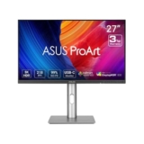ASUS ProArt PA27JCV Display 27″, 5K Ultra HD IPS (5120×2880), HDMI, DisplayPort, Hub USB, Accuratezza del Colore ΔE < 2, 100% sRGB, Nero e Argento