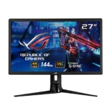 ASUS ROG Strix XG27UQR Monitor Gaming 27”, 4K (3840×2160), 144Hz, IPS, Tempo Di Risposta 1ms, G-SYNC, DisplayHDR 400, Display Stream Compression, DCI-P3 90percento, Posizione Regolabile, Nero