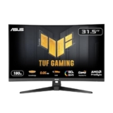 ASUS TUF Gaming VG32WQ3B, Monitor Curvo da 31,5″, Quad HD VA (2560×1440), 0,5 ms (GTG), 180Hz, Tecnologia Extreme Low Motion Blur, FreeSync, 90% DCI-P3, Nero