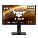 ASUS TUF Monitor Gaming VG259QM 24.5”, FullHD (1920×1080), 280Hz, Fast IPS, Tempo di Risposta 1ms, G-SYNC, Adaptive Sync, Flicker Free, HDR 400, Riduzione Luce Blu, GamePlus, Regolabile