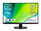 Acer KB272HLHbi Monitor FreeSync da 27″, Display VA FHD, 75 Hz, 1 ms, 16:9, VGA, HDMI, Schermo PC con Contrasto 100M:1, Lum 250 cd/m2, Zero Frame, Cavo VGA Incluso