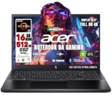 Acer Nitro V 15 Notebook Gaming, Processore AMD Ryzen 5 7535HS, Ram 16 GB DDR5, 512 GB SSD, Display 15.6″ FHD IPS 144 Hz LED LCD, NVIDIA GeForce RTX 2050 4 GB, Windows 11 Home