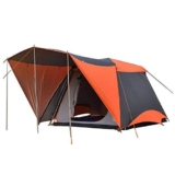 Adatto per 3-4 persone, a doppio strato, impermeabile, facile da montare, tenda da campeggio per famiglie, finestra ventilata con copertura antigelo, 240 x 240 x 190 cm