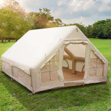 Afitdon Tenda da Campeggio Gonfiabile, Grande Tenda da Esterno per 4-8 Persone con Pompa d’Aria, Tenda in Tessuto Oxford Impermeabile per Tutte le Stagioni, Montaggio Rapido, con Finestre e Porte Rete