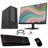 Alantik, Postazione Completa Pc, Desktop Computer Fisso Assemblato, Intel i5-4570, 16Gb Ram SSD 512Gb, Monitor 22 o 24″, HDMI e VGA, Windows 11