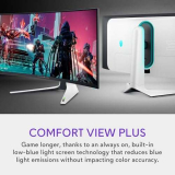 Alienware Aw3423Dw Monitor Curvo Da Gioco Quantom Dot-Oled Da 34,18 Pollici, 3440 X 1440 Pixel A 175 Hz, Curvatura 1800R, Grigio A Grigio Reale 0,1 Ms, Rapporto Di Contrasto Di 1 Milione:1. 1.07 Mil
