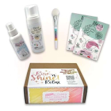 Allevia Rise And Shine Relax set skincare viso completo | prodotti skincare viso in confezione regalo donna mousse detergente viso tonico viso e maschere viso scrub delicato. Regalo compleanno ragazza